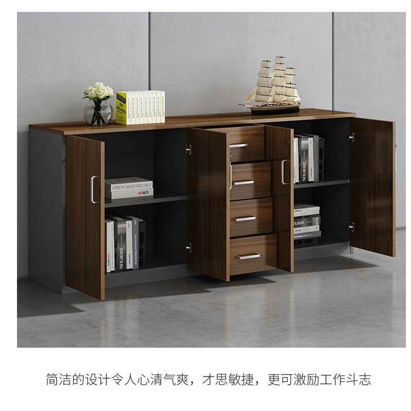 桌小白矮柜 集简约现代与多功能于一体的办公生活伴侣